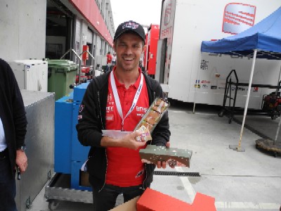 Tiago with his branded Coockie!!